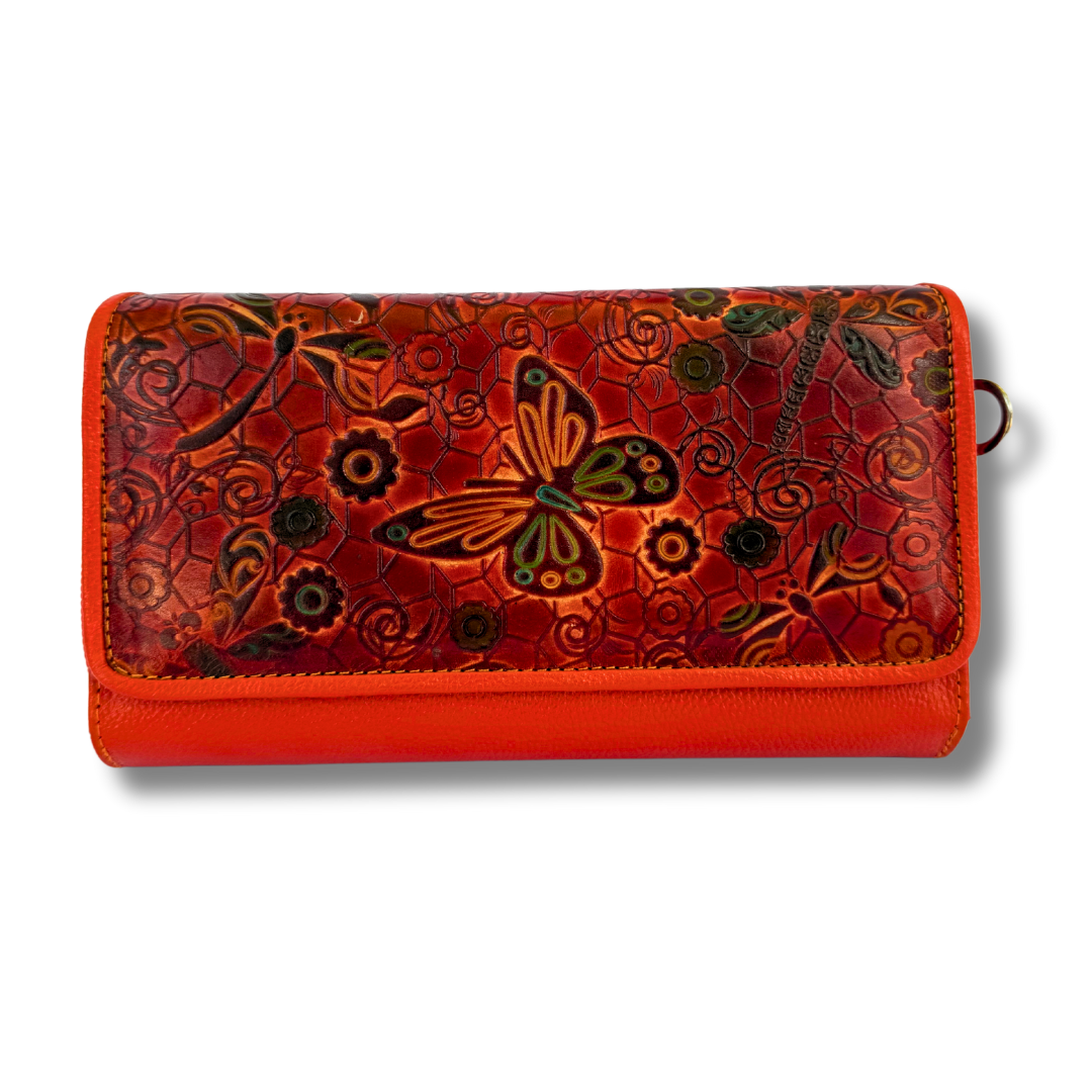 Billetera Dama Correa Naranja M1