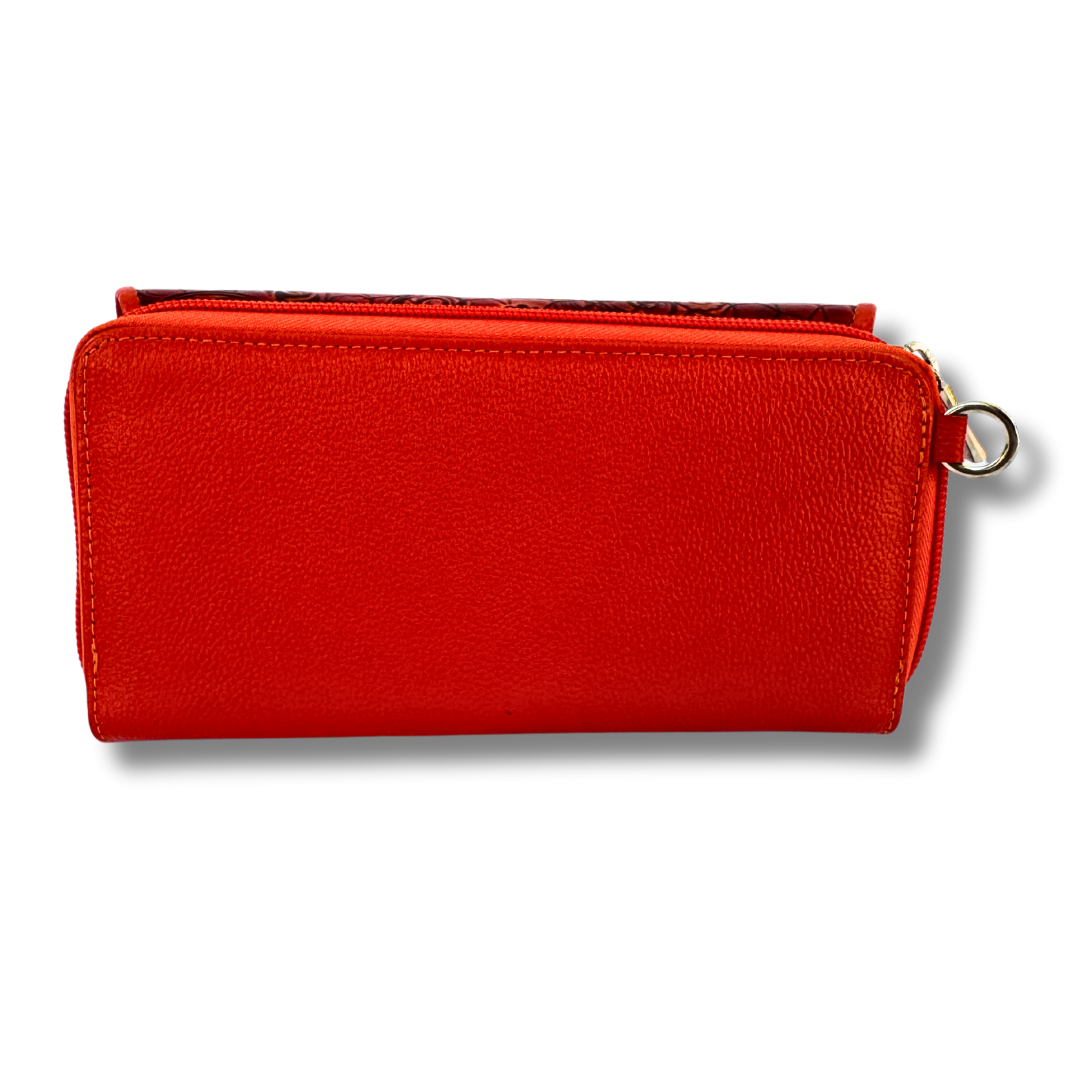 Billetera Dama Correa Naranja M1