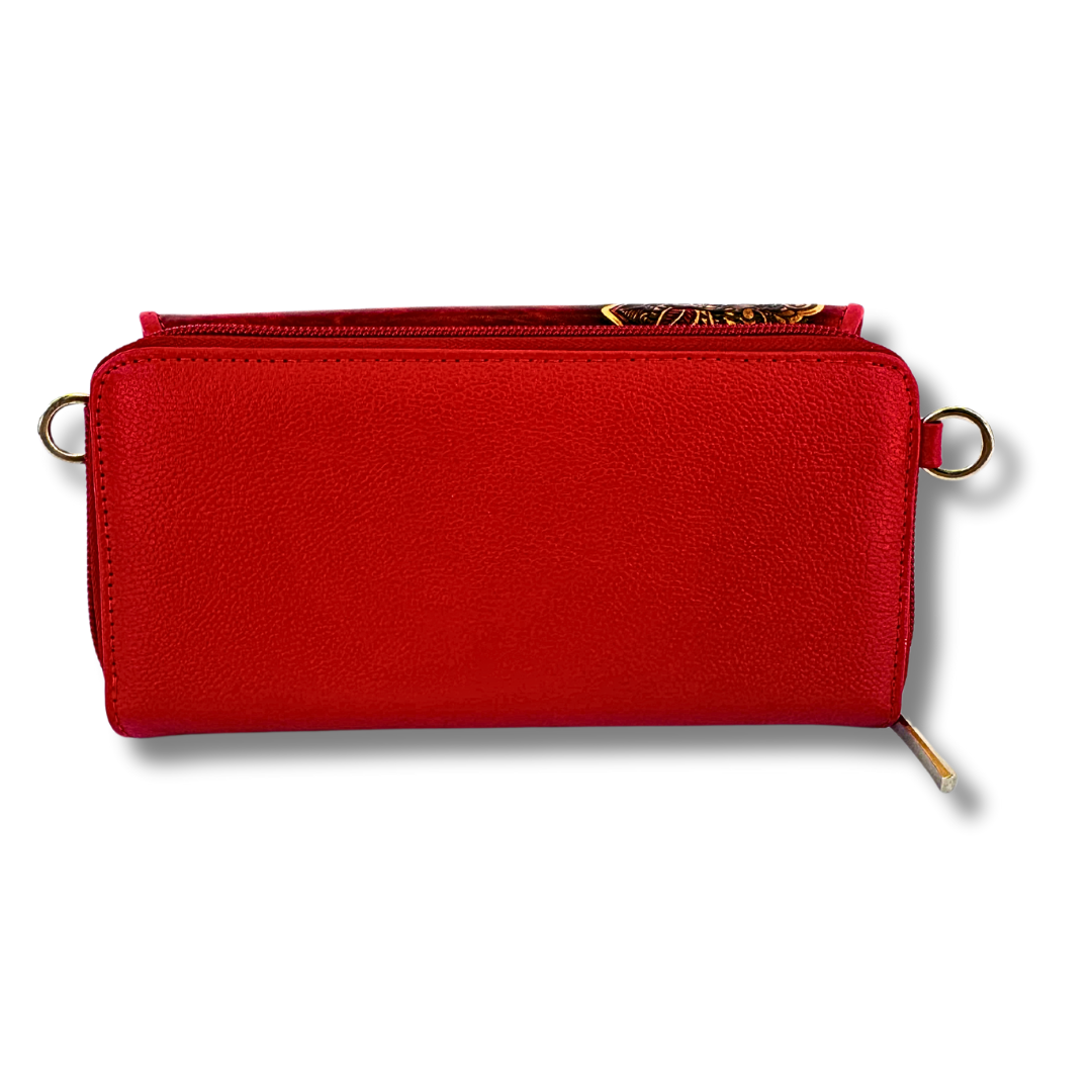 Billetera Dama Correa Rojo Elefante