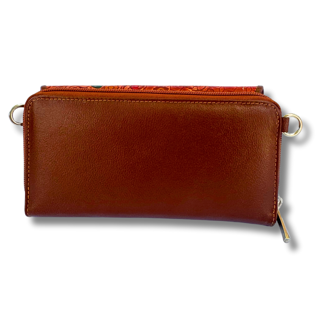 Billetera Dama Correa Coñac M1